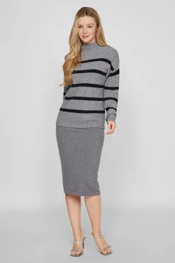 Mujer Vila Vaqueros|Jerséis>Jersey de canalé con rayas