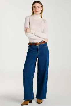 Mujer Vila Jerséis>Jersey de cuello alto con viscosa