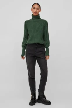 Mujer Vila Jerséis>Jersey de cuello vuelto con canalé