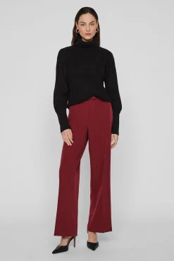 Mujer Vila Jerséis>Jersey de cuello vuelto con canalé