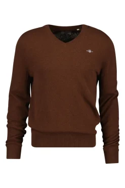 Hombre Gant Jerséis>Jersey de lana con cuello en V