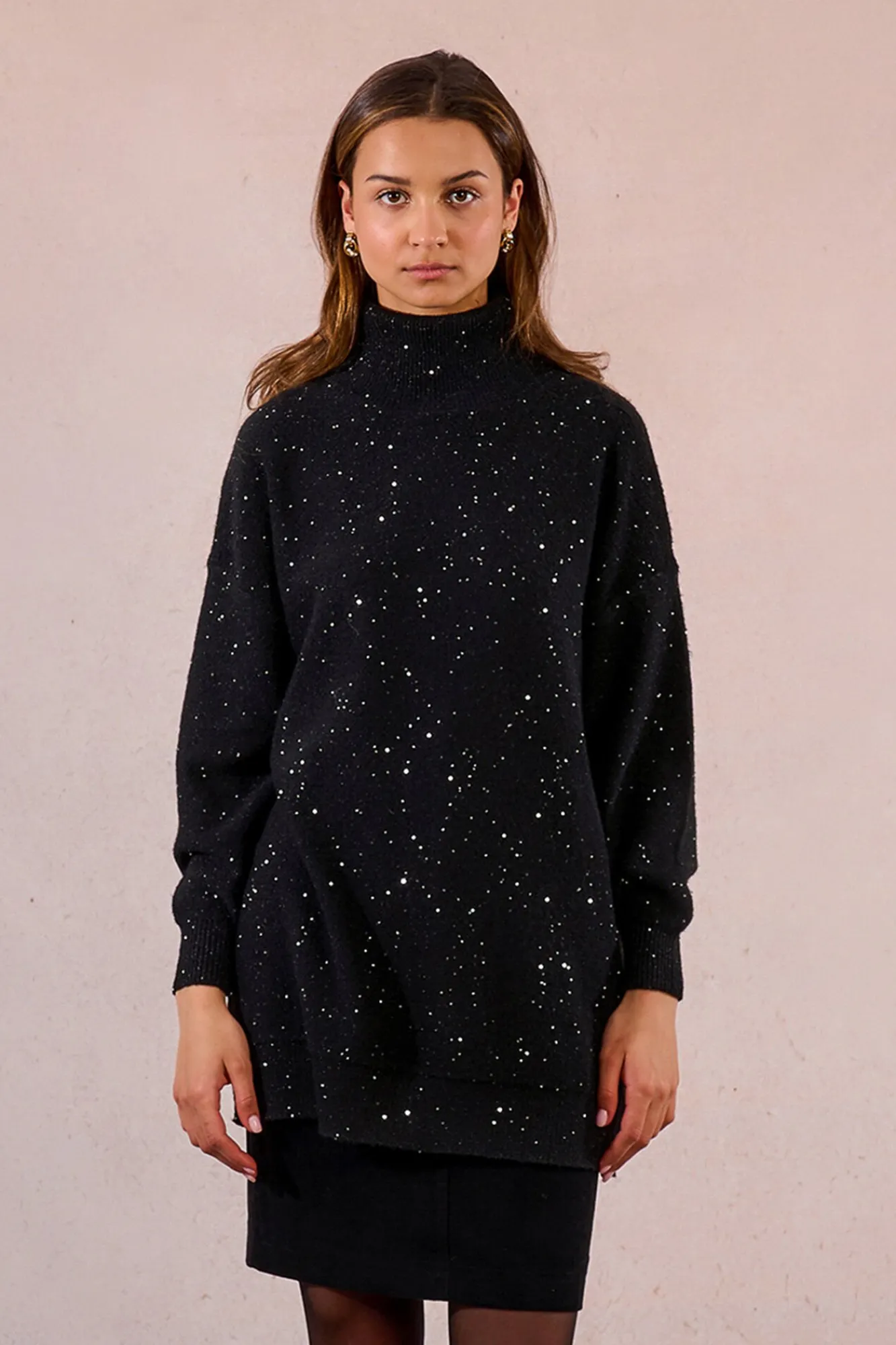 Mujer Molly Bracken Jerséis>Jersey de manga larga con abalorios brillantes