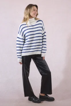 Mujer Molly Bracken Jerséis>Jersey de manga larga estampado rayas