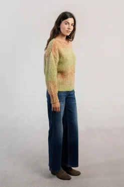 Mujer Molly Bracken Jerséis>Jersey de manga larga motivo tie dye