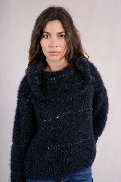 Mujer Molly Bracken Jerséis>Jersey de mujer de manga larga estampado rayas