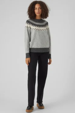 Mujer Vero Moda Jerséis>Jersey de mujer de manga larga con estampado