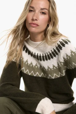 Mujer Vero Moda Jerséis>Jersey de mujer de manga larga con estampado