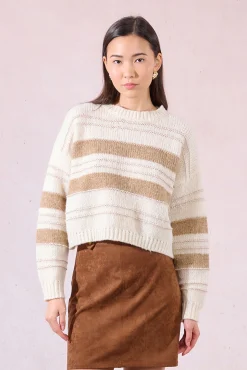 Mujer Molly Bracken Jerséis>Jersey de mujer de manga larga estampado rayas