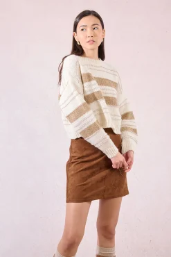 Mujer Molly Bracken Jerséis>Jersey de mujer de manga larga estampado rayas