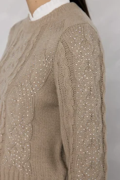 Mujer Pedro del Hierro Jerséis>Jersey de ochos tachas brillo