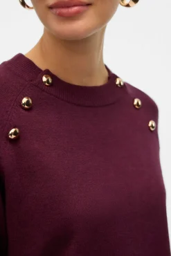 Mujer Vero Moda Jerséis>Jersey de punto botones dorados