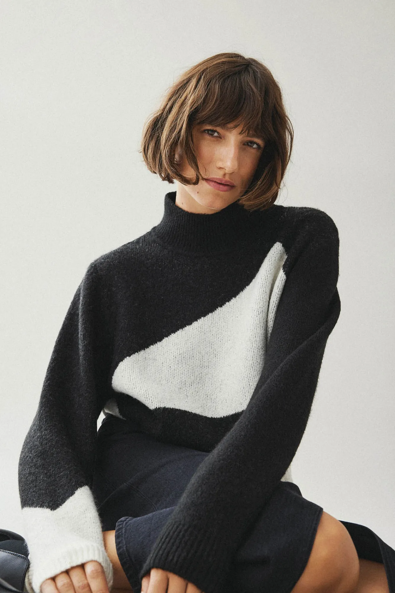 Mujer Vila Jerséis>Jersey de punto color block