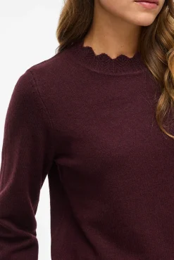 Mujer Vila Jerséis>Jersey de punto con cuello perkins