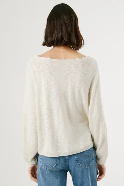 Mujer Pepe Jeans Jerséis>Jersey de punto de manga larga con detalle en las mangas.