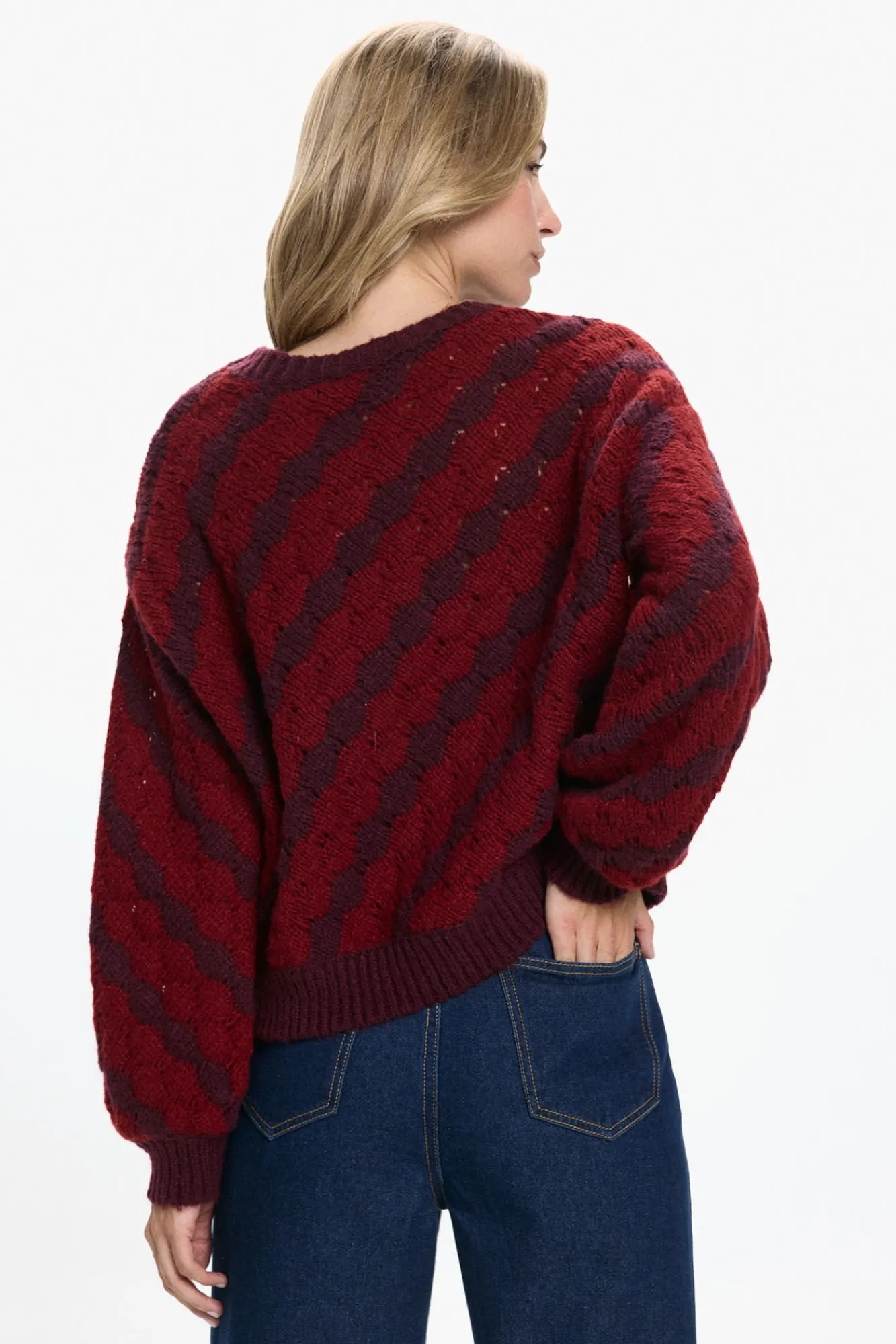 Mujer Vero Moda Jerséis>Jersey de punto efecto geométrico