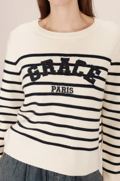 Mujer Grace & Mila Jerséis>Jersey de rayas marinero