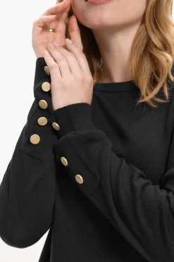 Mujer Vila Jerséis>Jersey de viscosa con botones en los puños