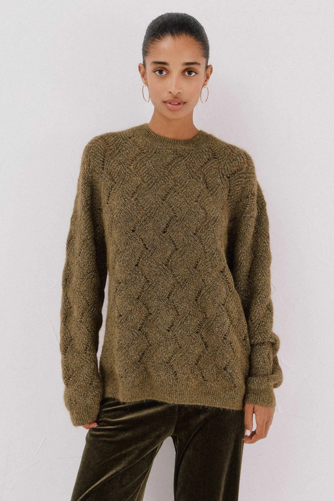 Mujer Cortefiel Jerséis>Jersey delantero lentejuelas.