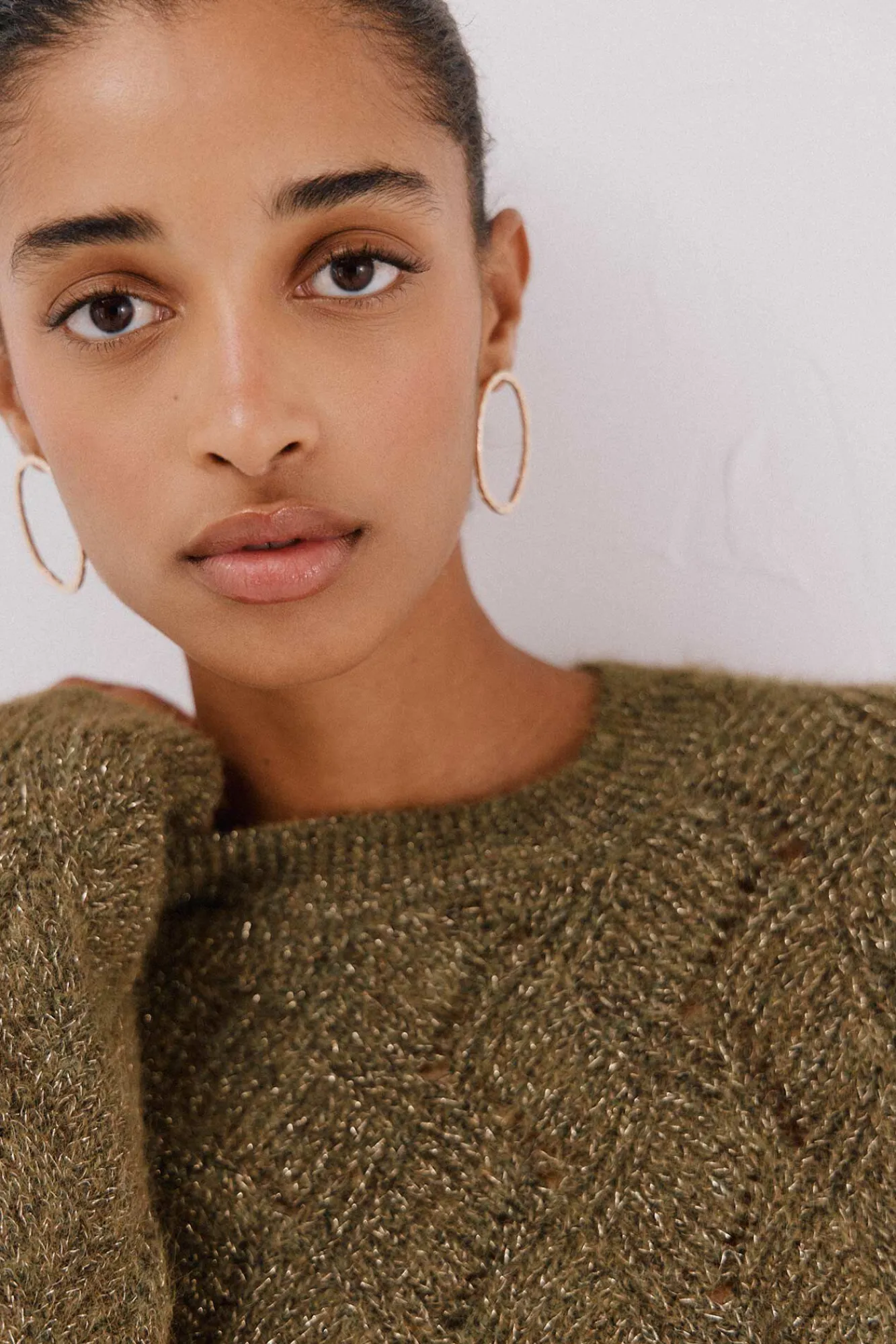 Mujer Cortefiel Jerséis>Jersey delantero lentejuelas.