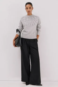 Mujer Cortefiel Jerséis>Jersey delantero lentejuelas.