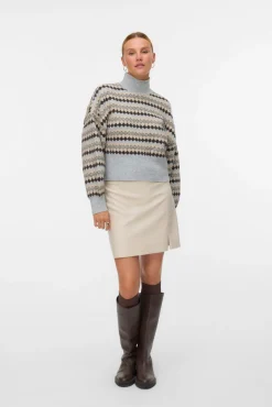 Mujer Vero Moda Jerséis>Jersey estampado con cuello alto