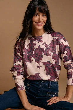 Mujer Polín Et Moi Jerséis>Jersey estampado lurex Isaline