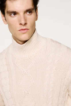 Hombre Selected Jerséis>Jersey estructura 100% algodón orgánico