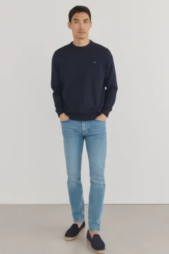 Hombre Pedro del Hierro Jerséis>Jersey fino algodón premium cuello redondo