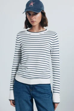 Mujer Springfield Jerséis>Jersey fino botones puños