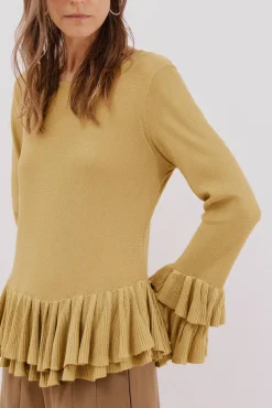 Mujer Cortefiel Jerséis>Jersey fino volantes.