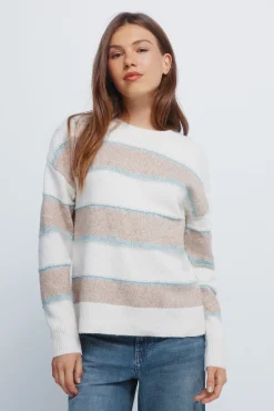 Mujer Springfield Jerséis>Jersey franjas relieve multi color