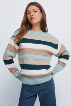 Mujer Springfield Jerséis>Jersey franjas relieve multi color