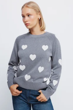 Mujer Springfield Jerséis>Jersey intarsia corazones