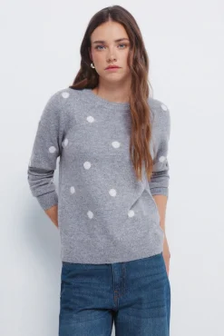 Mujer Springfield Jerséis>Jersey intarsia topos