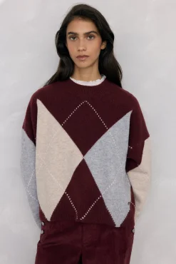 Mujer Pedro del Hierro Jerséis>Jersey jacquard de rombos