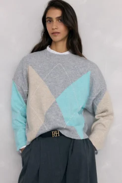 Mujer Pedro del Hierro Jerséis>Jersey jacquard de rombos