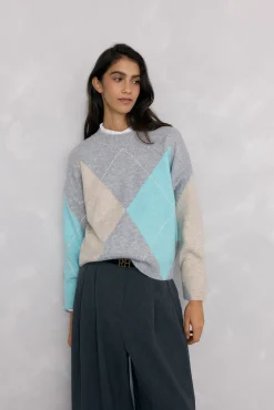 Mujer Pedro del Hierro Jerséis>Jersey jacquard de rombos