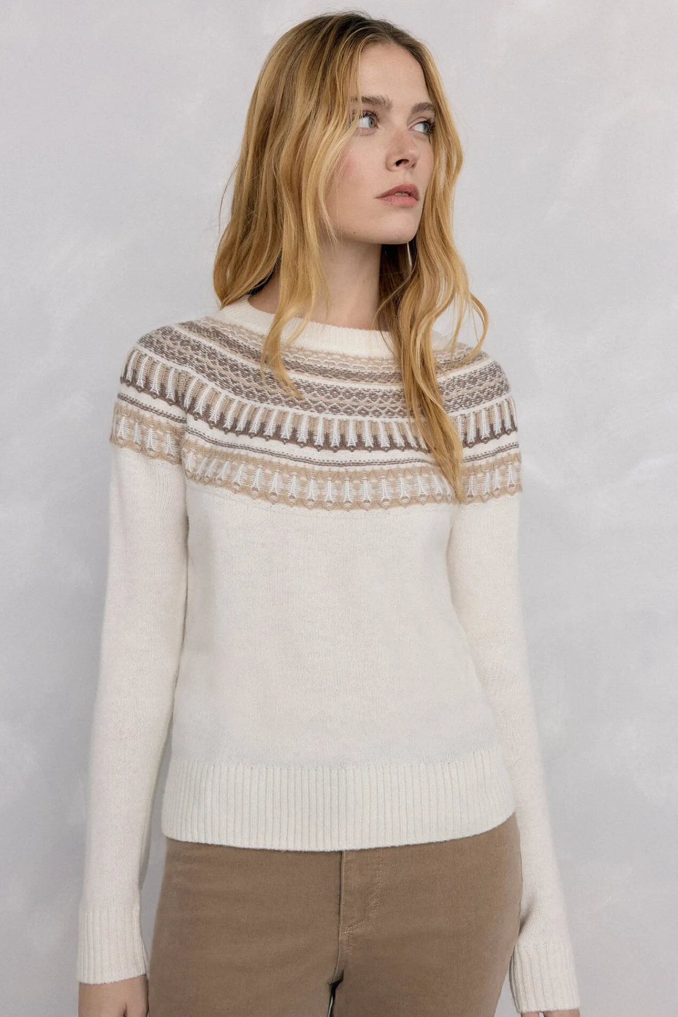 Mujer Pedro del Hierro Jerséis>Jersey jacquard geométrico