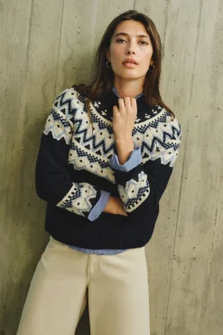 Mujer Cortefiel Jerséis>Jersey jacquard posicional.