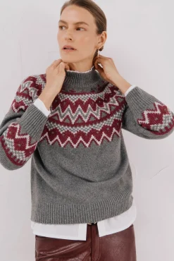 Mujer Cortefiel Jerséis>Jersey jacquard posicional.