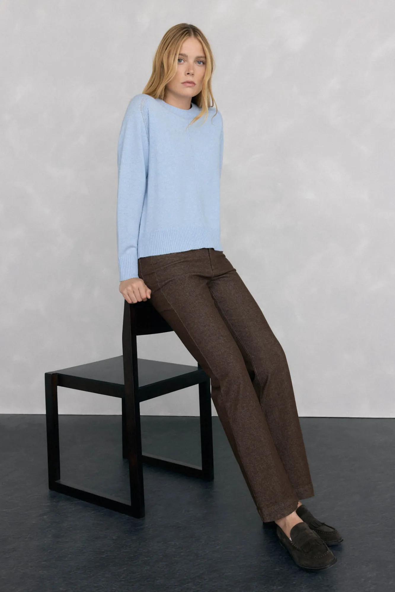 Mujer Pedro del Hierro Jerséis>Jersey lana cuello caja costura central