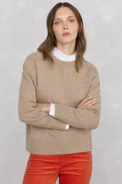 Mujer Pedro del Hierro Jerséis>Jersey lana cuello caja costura central