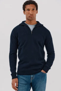 Hombre Cortefiel Jerséis>Jersey lana lambswool cuello abierto cremallera