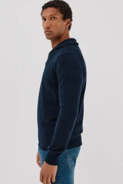 Hombre Cortefiel Jerséis>Jersey lana lambswool cuello abierto cremallera