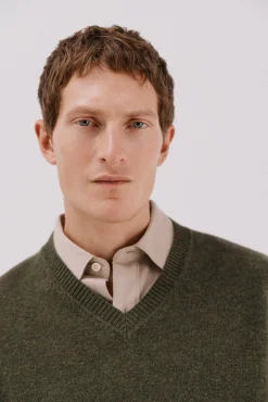 Hombre Cortefiel Jerséis>Jersey lana lambswool pico redondo