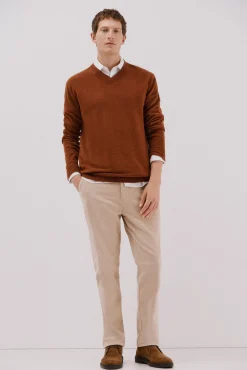 Hombre Cortefiel Jerséis>Jersey lana lambswool pico redondo