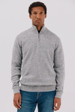 Hombre Cortefiel Jerséis>Jersey lana torzal cuello cremallera