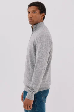 Hombre Cortefiel Jerséis>Jersey lana torzal cuello cremallera