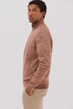 Hombre Cortefiel Jerséis>Jersey lana torzal cuello cremallera