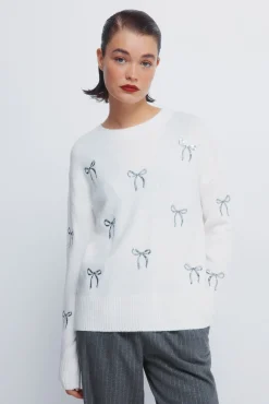 Mujer Springfield Jerséis>Jersey lazos lentejuelas